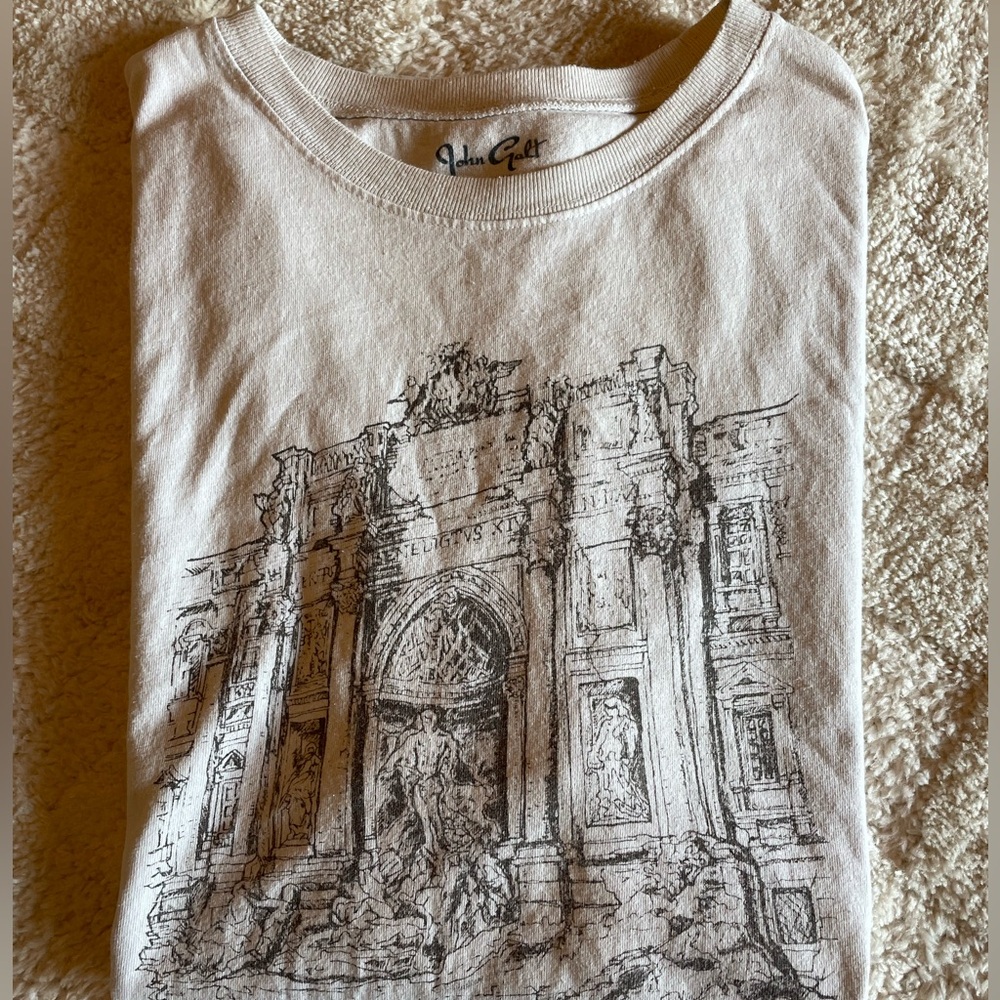 John Galt Trevi Fountain Graphic Tshirt